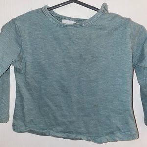 Lot of two Zara button shoulder tees